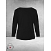 Plus Basics  Shirt Twisted Langemouw ZWART